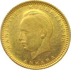 1923/20 - 1943 İnönü 50 Kuruş Kulpsuz ÇİL TCA256 #485 - Gökçekoleksiyon