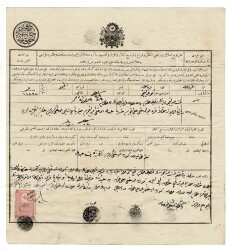 Osmanlı Dönemi Giresun Her Nevi Emlak Senedi - Defter-i Hakani Mühürlü Pullu (Süper Kondisyon) OSM4 - Gökçekoleksiyon