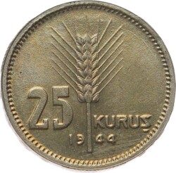 1944 Yılı 25 Kuruş ÇİL TCM2987 - Gökçekoleksiyon