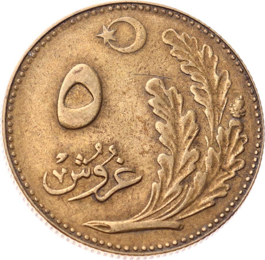 1926 Yılı 5 Kuruş - ÇT/ÇÇT TCM3301 - 2
