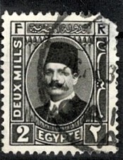 1927 Mısır Krallığı Kral I. Fuad Posta Pulu - 2 Milliemes PPT3232 - 