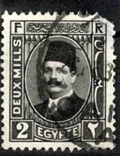 1927 Mısır Krallığı Kral I. Fuad Posta Pulu - 2 Milliemes PPT3232 - 1