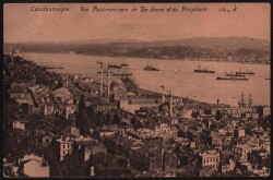 1930 İstanbul Tophane ve Boğaziçi KRT6229 - Gökçekoleksiyon