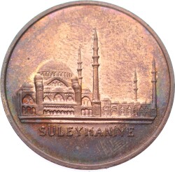 1934 Süleymaniye Camisi Bronz Madalyon *Türkiye Anıtlar Derneği* MVM1191 - 1