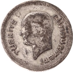 1936 Yılı 5 Kuruş Gümüş - ÇT TCM3309 #167 - 2
