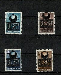 1951-1952 Sürşarjlı Resmi Pullar - Atatürk Serisi (4 Adet Tam Seri) PPT2752 - 