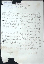 1938 NAİL DEMİR Genel Gazete ve Mecmua Kitap Bayiliği Islak İmzalı Osmanlıca Bildiri EFM(N)11564 - Gökçekoleksiyon