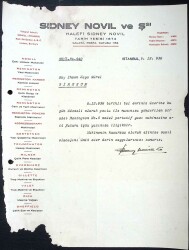 1938 SIDNEY NOVİL Remington Yazı Makinesi Antetli Islak İmzalı Faturası EFM(N)11567 - Gökçekoleksiyon