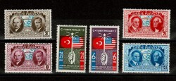 1939 ABD İstiklalinin 150. Yıl Dönümü Hatırası Tam Seri Pul Takımı (6 Adet) PPT2422 - Gökçekoleksiyon