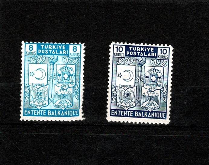 1940 Balkan Antantı 6. Yılı Komple Tam Seri Pul - Damgasız (MNH) PPT2524 - 1