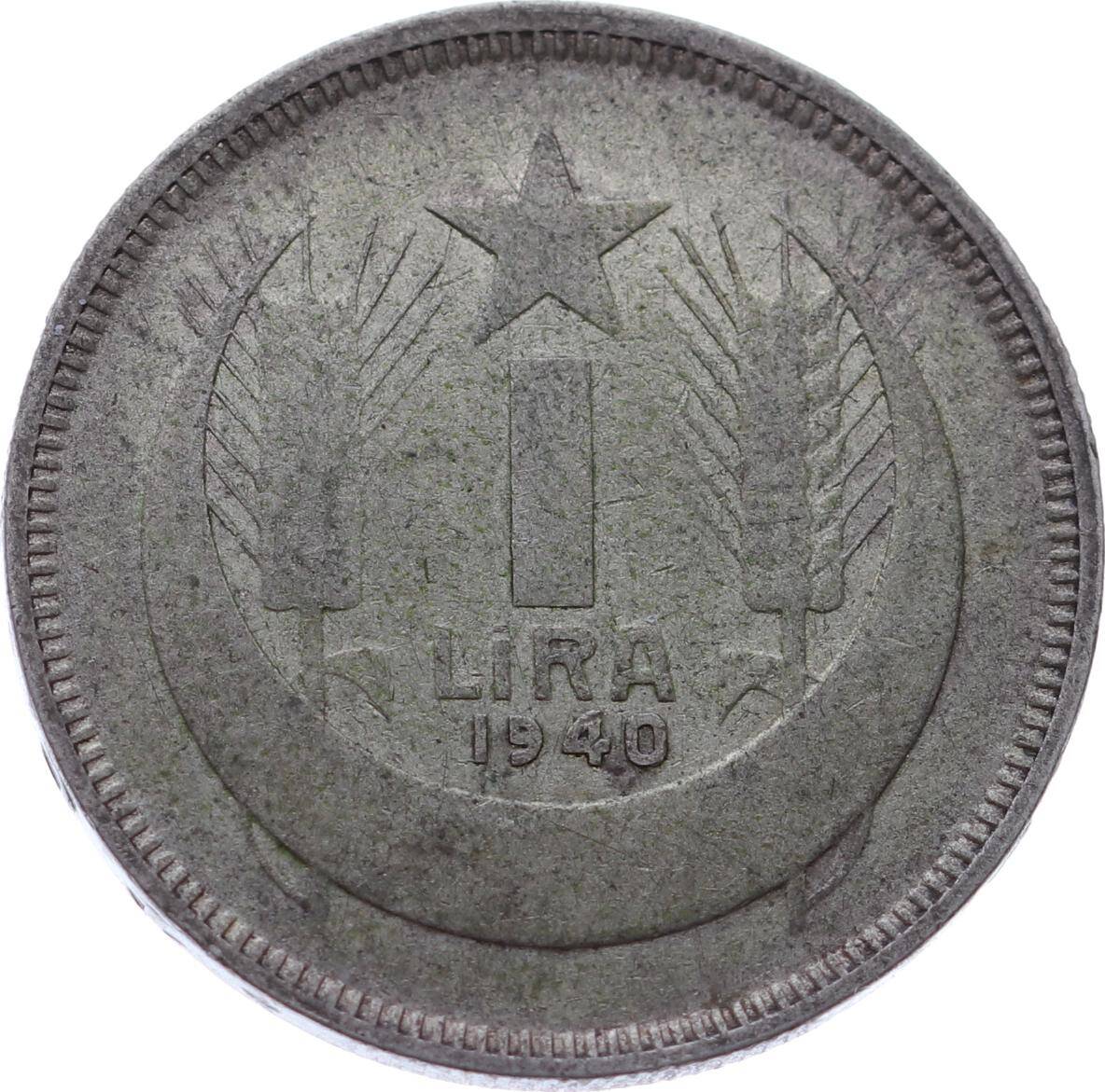 1940 Yılı 1 Lira ÇT+ TCM2978 - 1