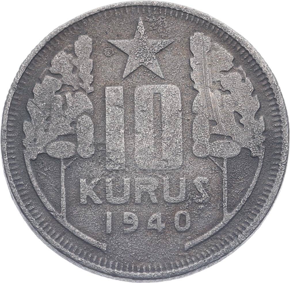 1940 Yılı 10 Kuruş ÇT TCM3115 - 3