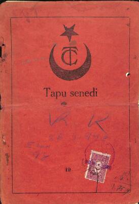 1940 Yılı Giresun Tirebolu Zaimzade Galip Tapu Senedi EFM(N)9989 - 2