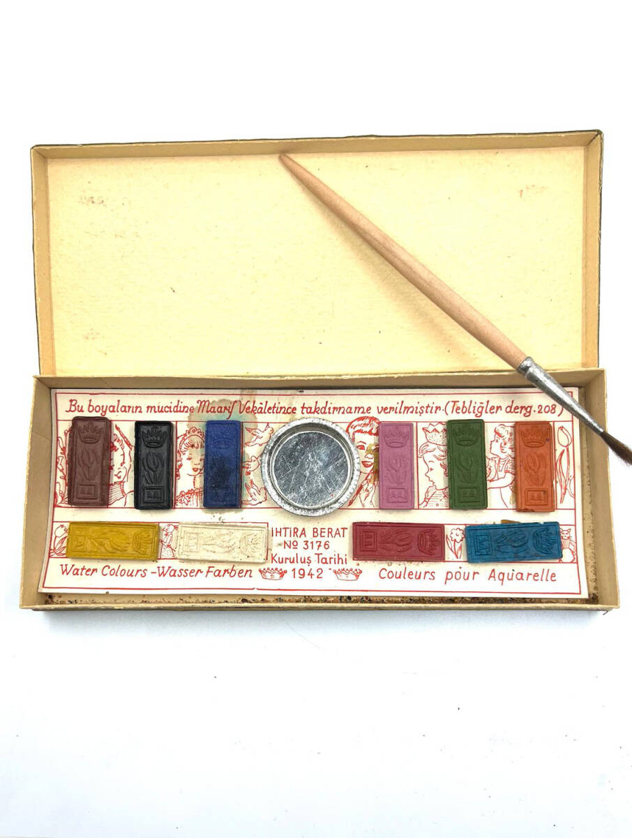 1940'lar Prenses Marka Sulu Boya Metal Kovacıklı AOB4200 (N) - 2