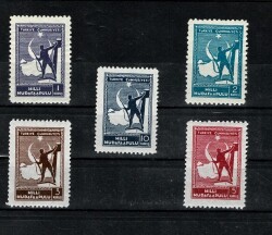 1941 1. Tip Milli Müdafaa Vergisi Tam Seri Pul - Damgasız (MNH) PPT2512 - Gökçekoleksiyon