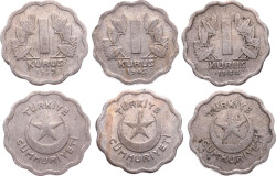 1939/42/42 Yılları 1 Kuruş Lotu TCM3204 - Gökçekoleksiyon