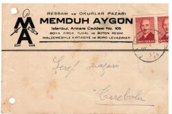 1943 İnönü 0.25 Kuruş Pullu Islak İmzalıEFM966 - 3