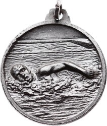 1943 İstanbul Yüzme İhtisas Kulübü Nikel Madalya ÇİL MVM808 - Gökçekoleksiyon