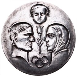 1944-1954 Yapı Kredi Bankası 10.Yıl Gümüş Madalyon MVM806 - Gökçekoleksiyon