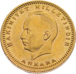 1943 İnönü Meskuk 250 Kuruş Kulpsuz ÇİL TCA271 - Gökçekoleksiyon