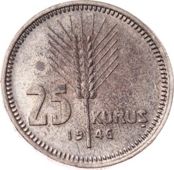 1946 Yılı 25 Kuruş - ÇİL TCM33312 - Gökçekoleksiyon