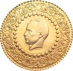 1947 İnönü Ziynet 50 Kuruş Kulptan Çıkma.ÇÇT TCA275 #395 - Gökçekoleksiyon