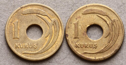 1948 Yılı 1 Kuruş (2 Adet) - ÇÇT TCM3197 - 3