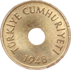 1948 Yılı 1 Kuruş - ÇİL TCM3353 - 2