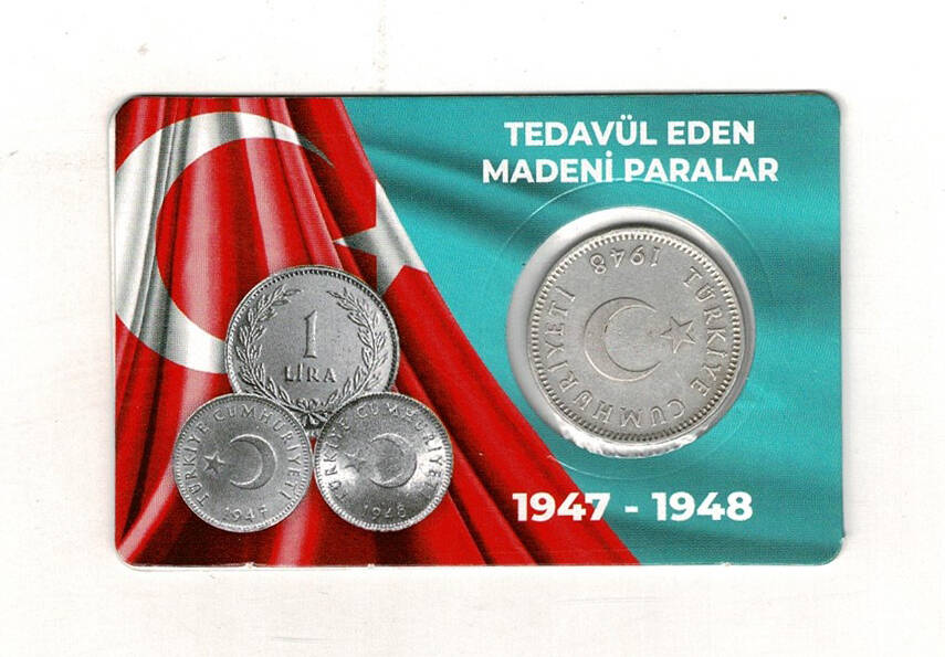 1948 Yılı 1 Lira Gümüş *Özel Kitinde* TCM3330 #160 - 2