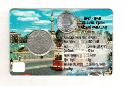 1948 Yılı 50 Kuruş Gümüş *Özel Kitinde* TCM3331 - Gökçekoleksiyon