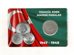 1948 Yılı 50 Kuruş Gümüş *Özel Kitinde* TCM3331 - 2