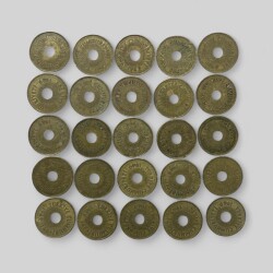 1949 2½ Kuruş 25'li Madeni Para Lotu TCM3043 - 2