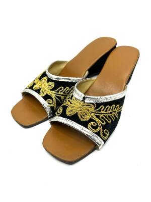 1950 Elişi Son Derece Mükemmel Sanat Nostaljik Terlik BAK34 (N) - 3