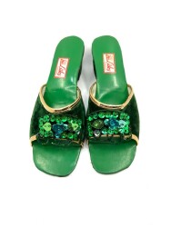 1950 Lüks Kundura Harika Tasarım Nostaljik Terlik Kullanılmamış BAK29 (N) - 2