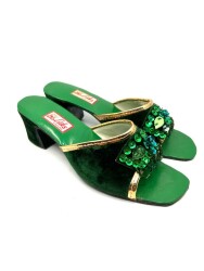 1950 Lüks Kundura Harika Tasarım Nostaljik Terlik Kullanılmamış BAK29 (N) - 3