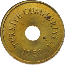 1950 Yılı 2½ Kuruş ÇT+ TCM2595 - 2