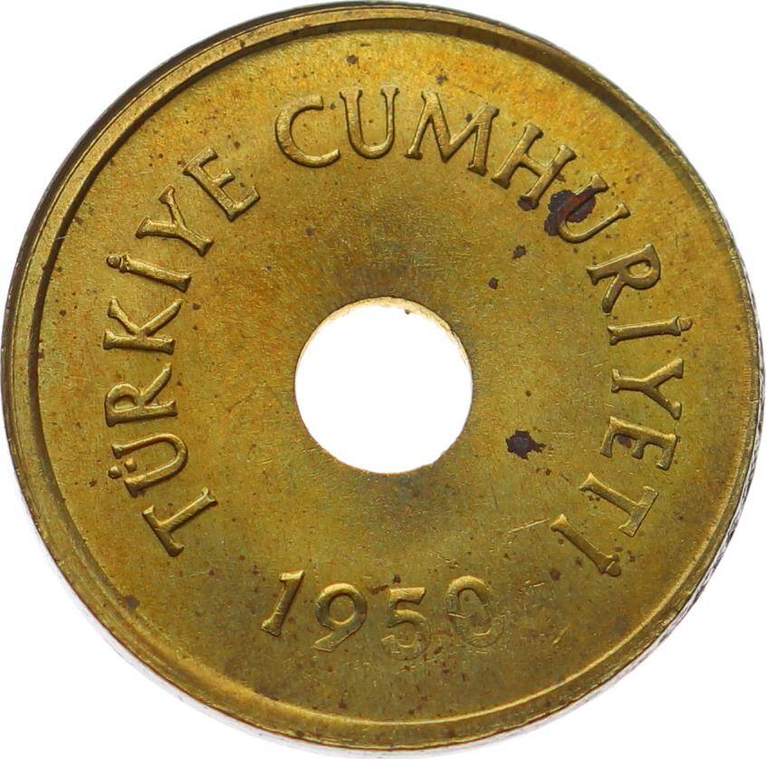 1950 Yılı 2½ Kuruş ÇT+ TCM2595 - 2