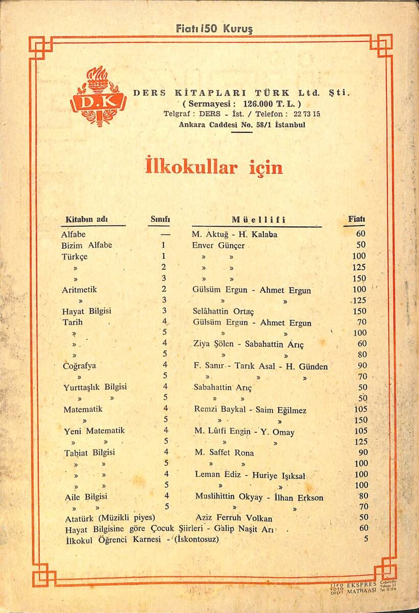 1950's İlkokul 3.Sınıf Türkçe Yardımcı Ders Kitabı NDR99992 - 3