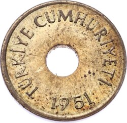 1951 Yılı 1 Kuruş ÇİL TCM2967 - 2