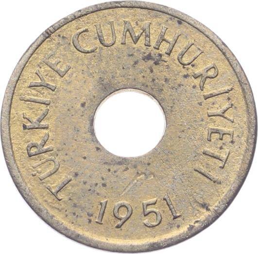 1951 Yılı 1 Kuruş ÇİL TCM3109 - 2