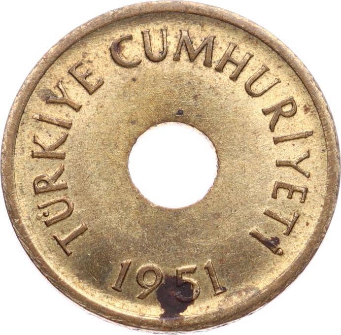 1951 Yılı 1 Kuruş - ÇİL TCM3267 - 2
