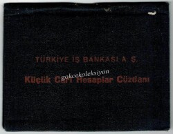 1952 Yılı İş Bankası Küçük Cari Hesap Cüzdanı EFM427 - 1