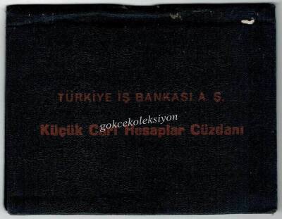 1952 Yılı İş Bankası Küçük Cari Hesap Cüzdanı EFM427 - 1