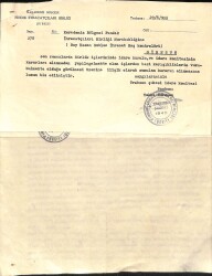 1955 Karadeniz Bölgesi Fındık İhracatçıları Birliği Şubesi - Hakkı Küreman İmzalı Ve Damgalı Antetli İş Yazışması EFM(N)12028 - Gökçekoleksiyon