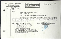 1957 İDEAL MÜREKKEP İMALATHANESİ Dikmen Tutgaç Antetli Fatura EFM(N)11591 - Gökçekoleksiyon