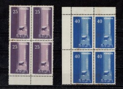 1958 Avrupa 4lü Blok Set PPT1363 - Gökçekoleksiyon