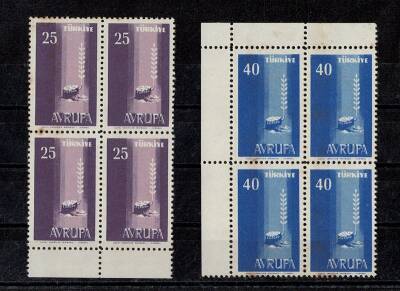 1958 Avrupa 4lü Blok Set PPT1363 - 1