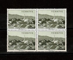 1958/1960 Memleket Serisi **ELAZIĞ** 4' lü Blok Pul Lux/ÇİL PPT2632 - Gökçekoleksiyon