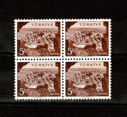 1958/1960 Memleket Serisi **URFA** 4' lü Blok Pul Lux/ÇİL PPT2636 - Gökçekoleksiyon