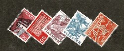 1960-1977 İsviçre (Helvetia) Vogel Gryff ve L'Escalade Tarihi Festival Temalı Damgalı Karma Pul Lotu - Özel Kartelasında PPT3307 - 